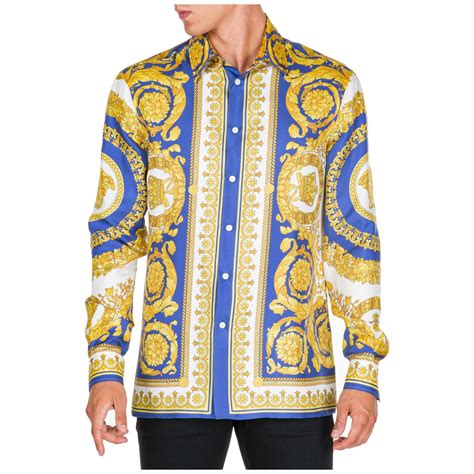 versace dolm dress shirt long sleeve men's|Versace Designer Shirts for Men .